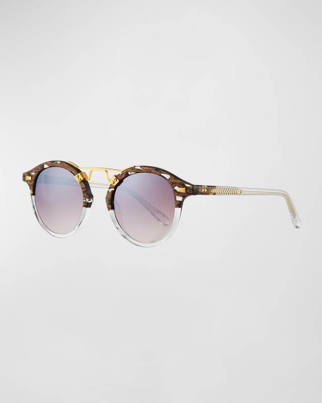 St. Louis Round Mirrored Sunglasses
